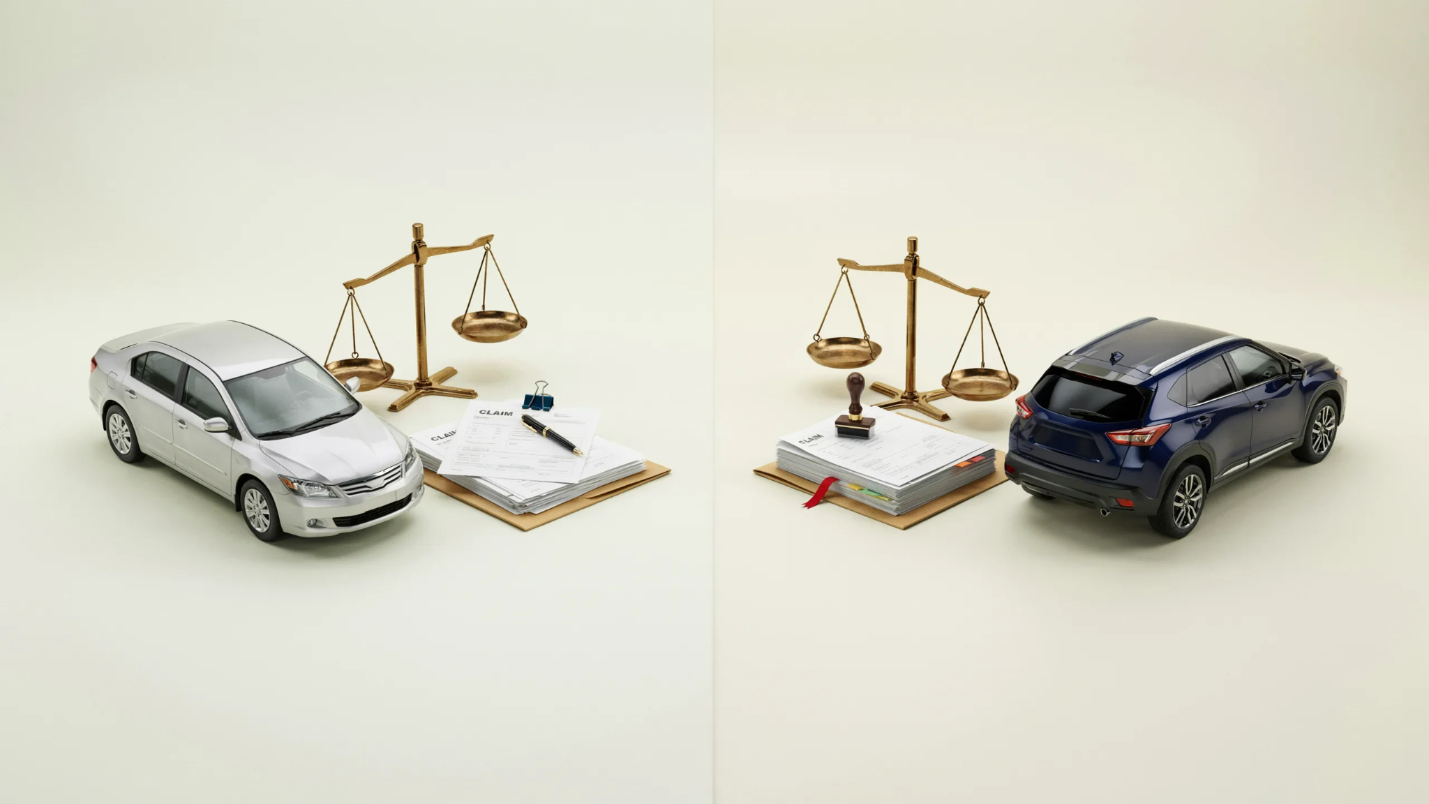 Visual comparison between fault and no-fault insurance systems.