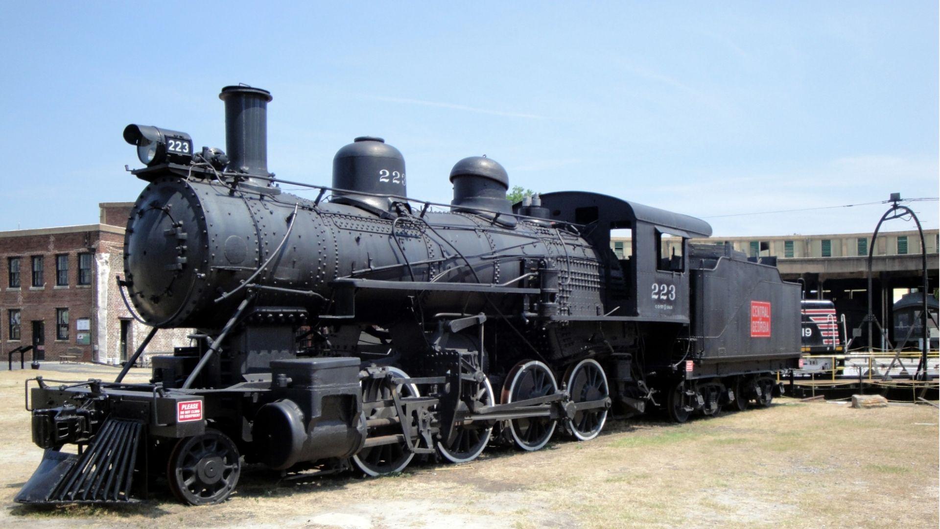 IMAGE OF A TRAIN FROM THE GEORGIA STATE RAILROAD MUESEUM