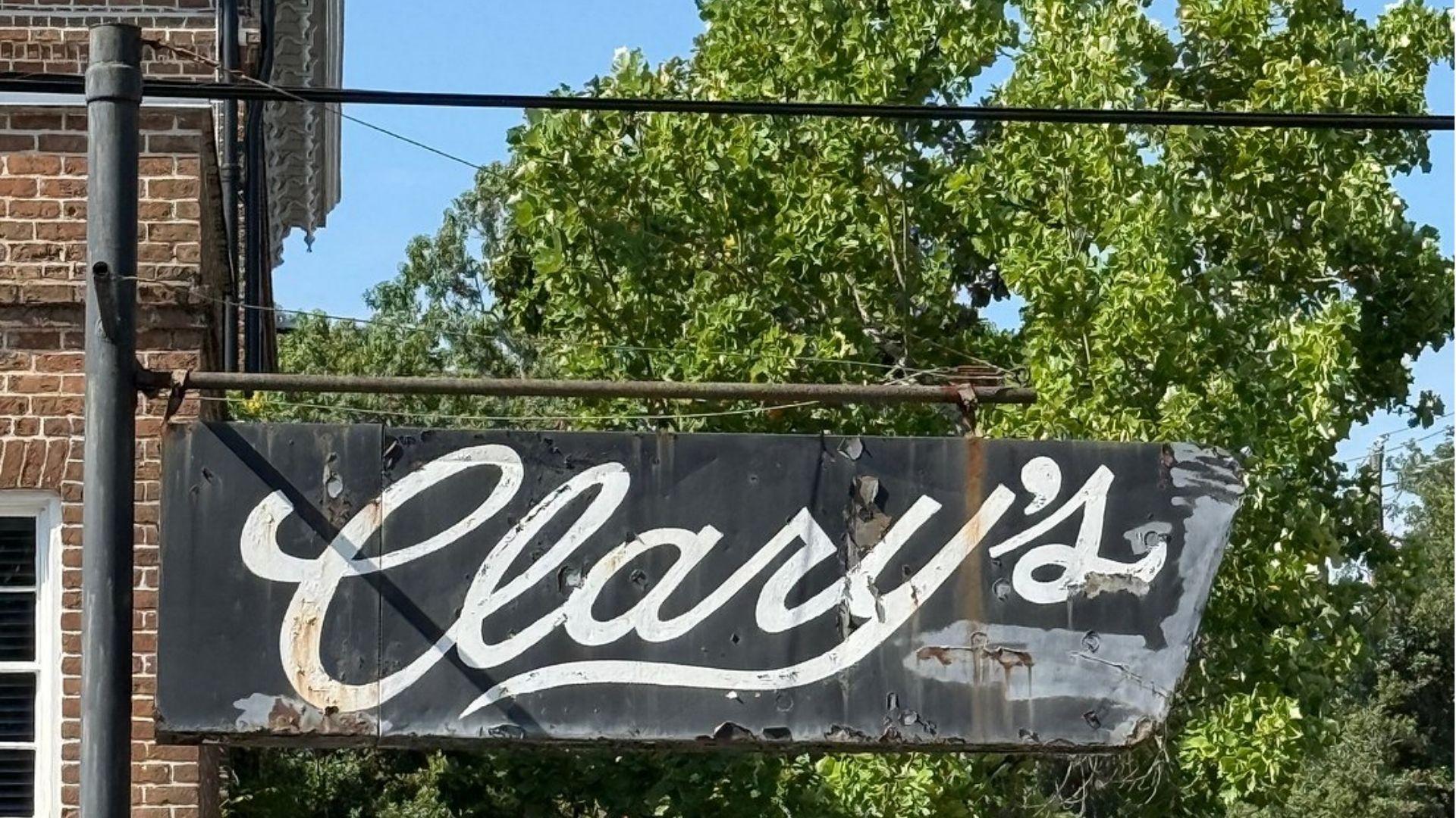 IMAGE OF THE STILL BOARD OF CLARY’S CAFE