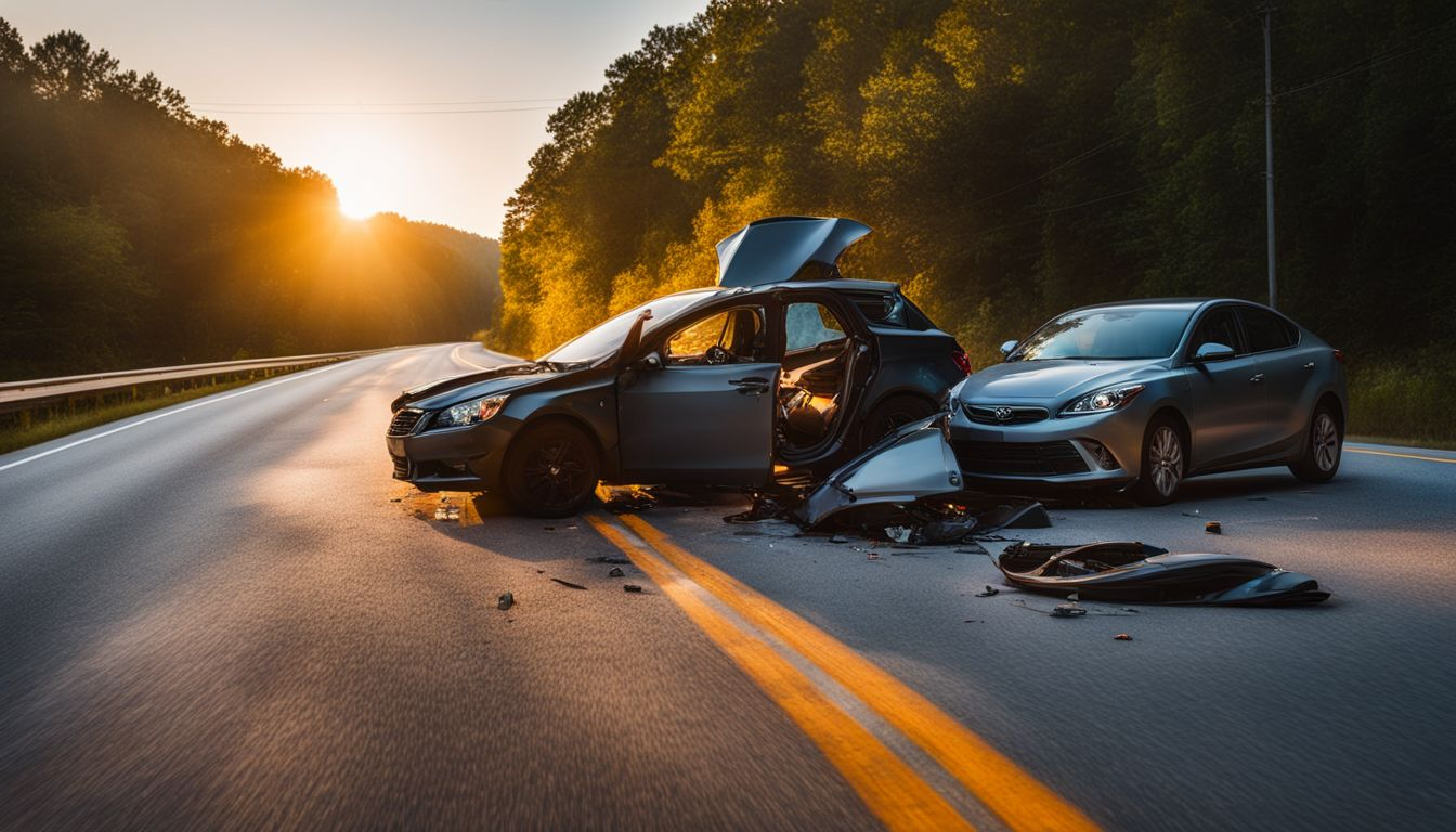 Insurance and legal documents representing Georgia's at-fault accident system.
