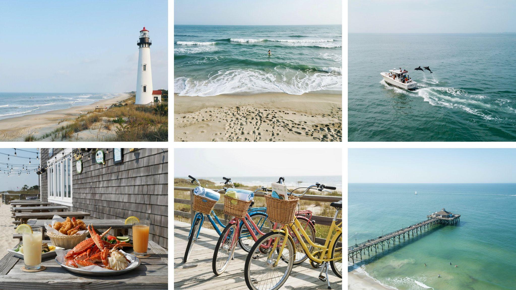 Tybee Island attractions including beaches, lighthouse, and dolphin tours.