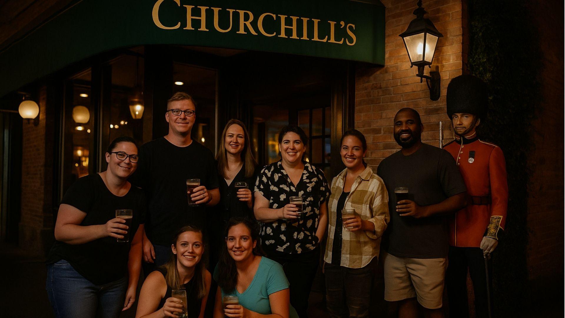 IMAGE OF A BUNCH OF PEOPLE OUTSIDE OPEN-CONTAINER DISTRICT