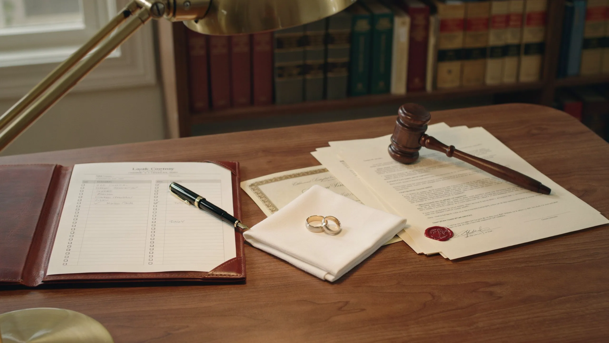 Legal requirements and documents related to valid common law marriage.