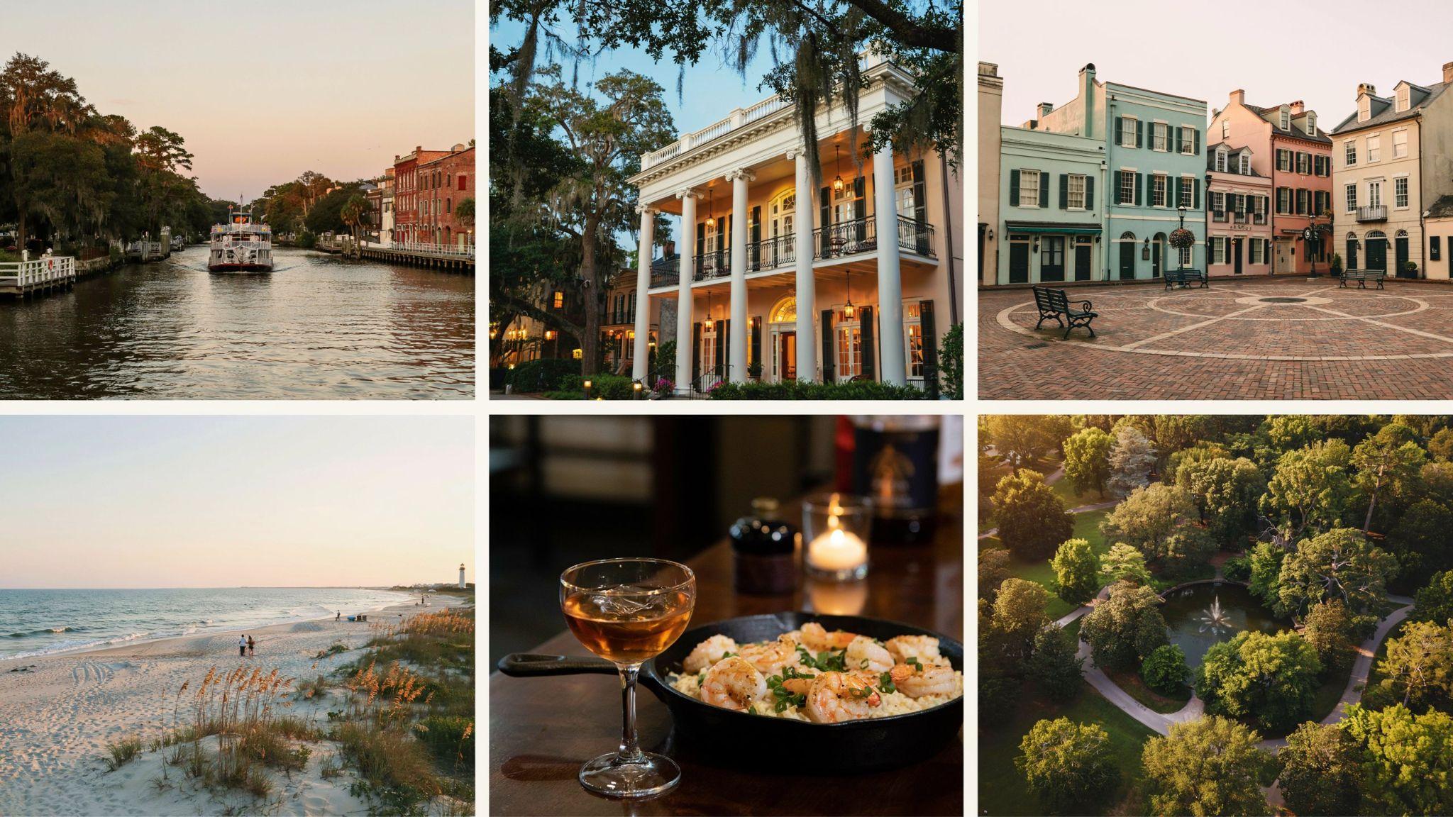 Bucket-list Savannah experiences including river cruises and historic stays.