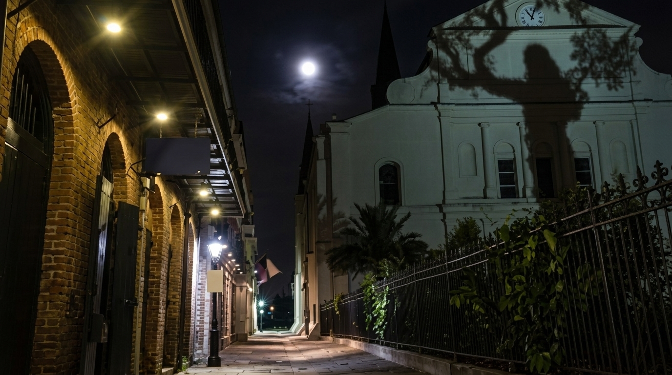 picture of ghost tour in New Orleans.