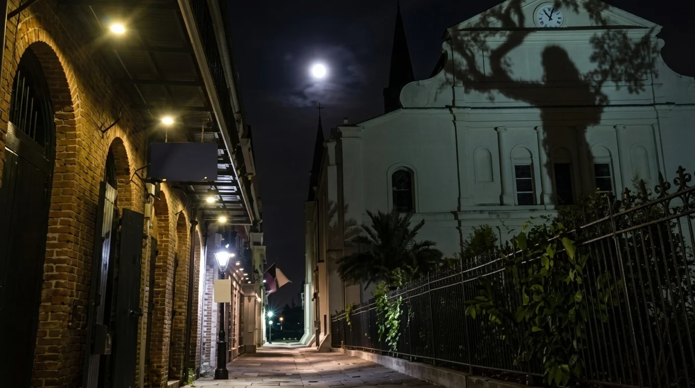 picture of ghost tour in New Orleans.