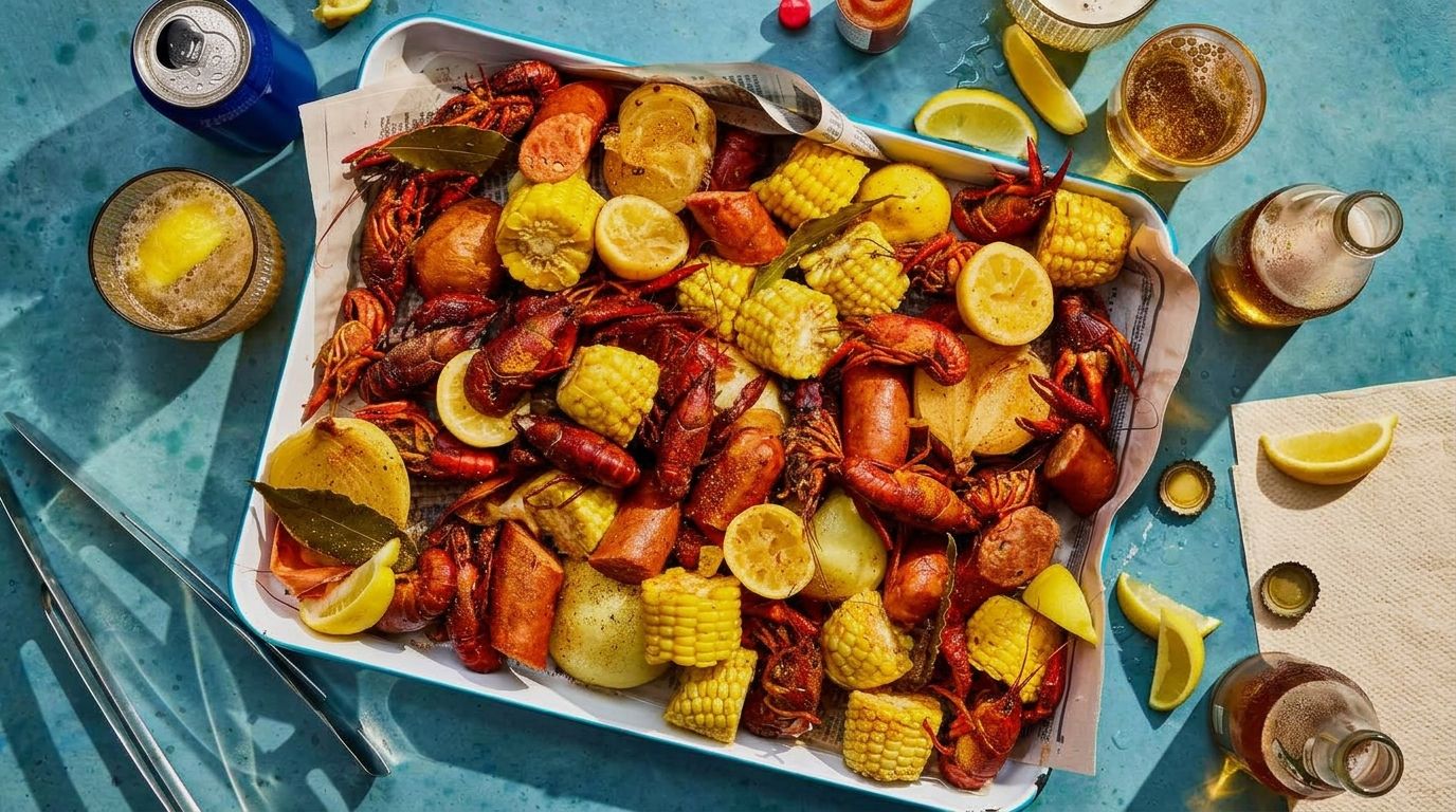 picture of crawfish boil.