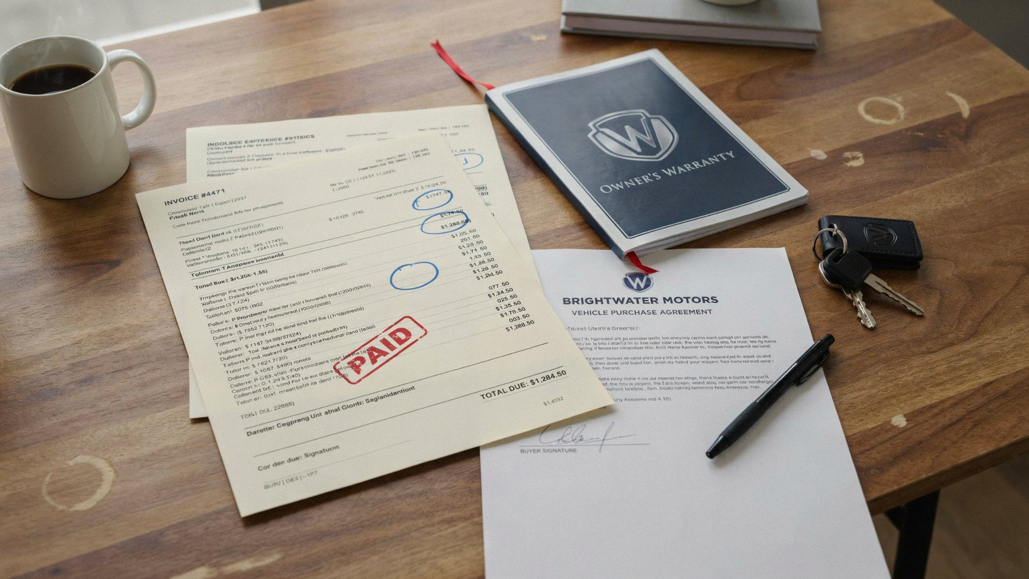 Important documents needed for a Georgia Lemon Law claim.
