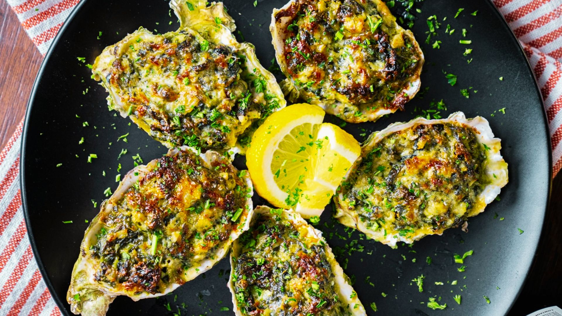 picture of Oysters Rockefeller.