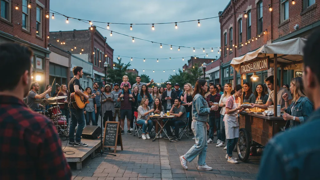 Community event during Starland First Fridays.