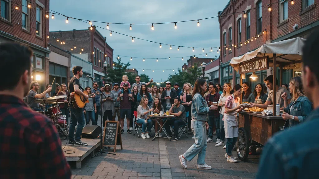 Community event during Starland First Fridays.