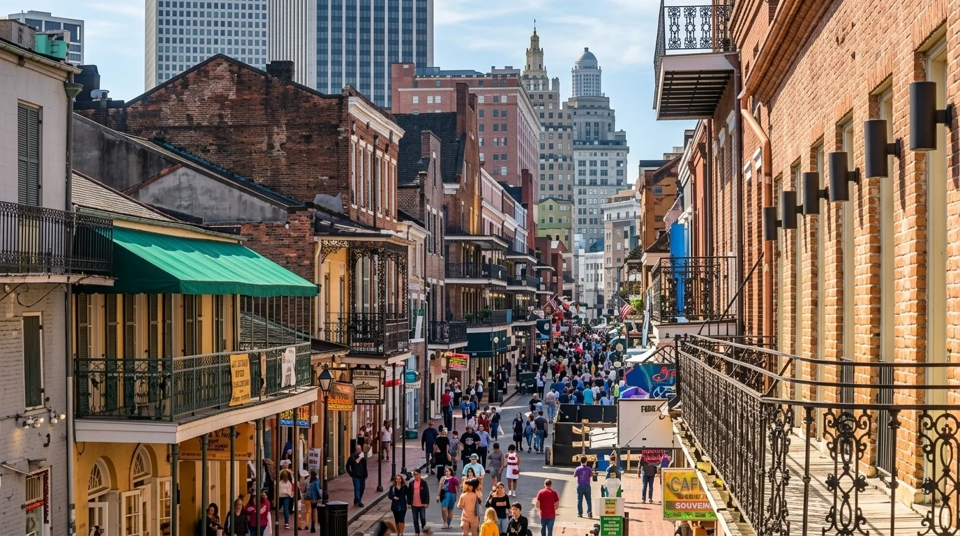 image of local market in New Orleans.