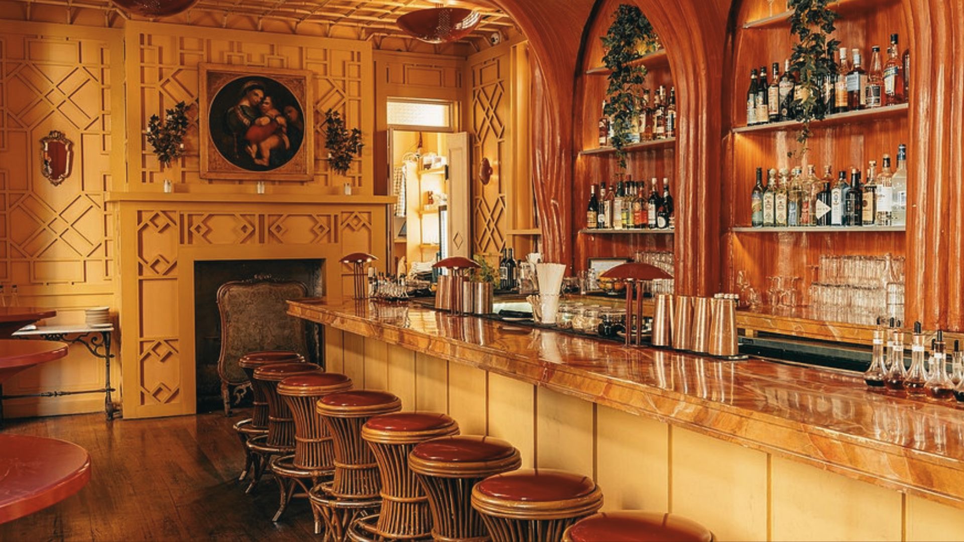 inside the Elysian Bar.