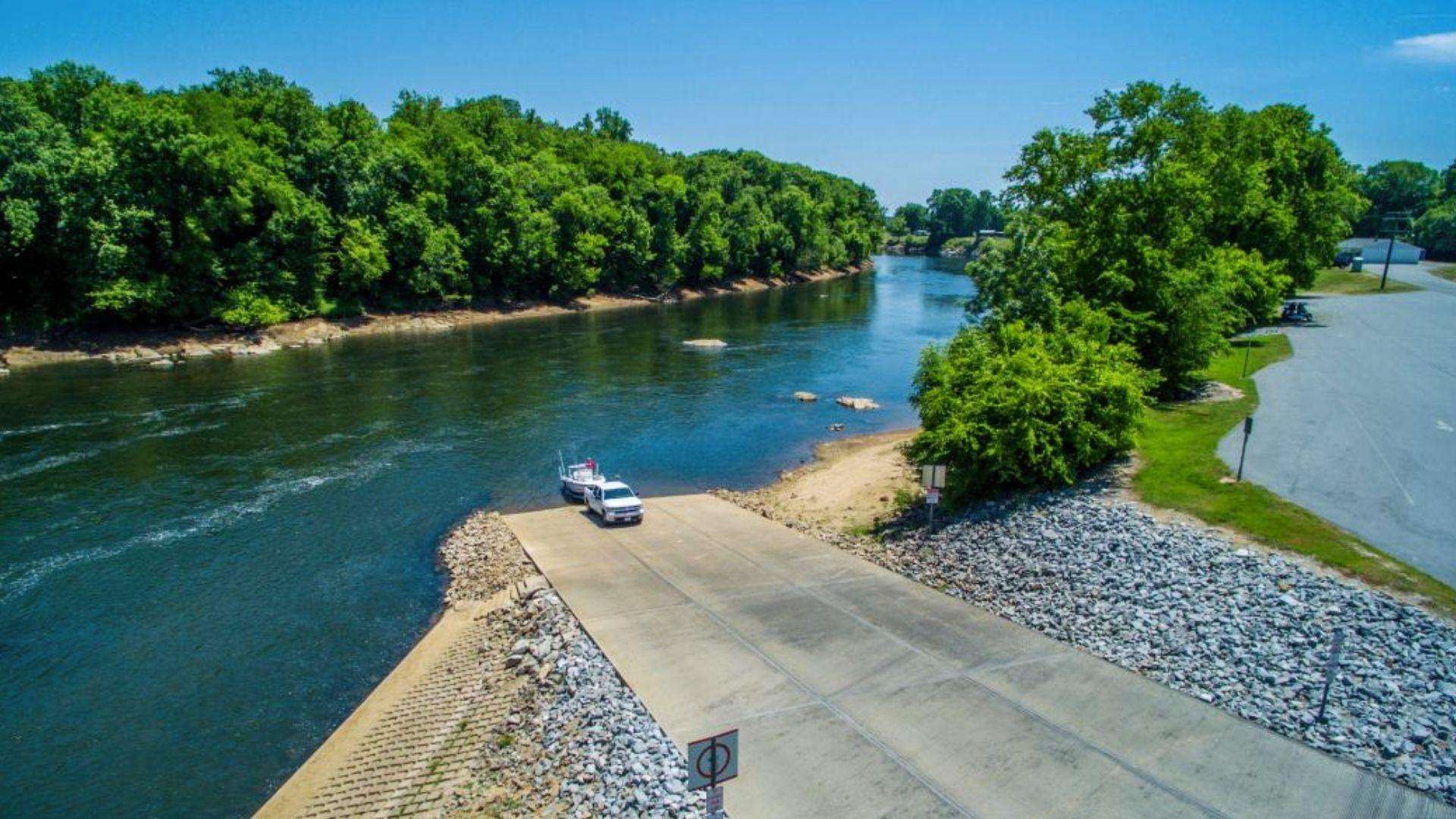 Boat ramp at Butterbean Beach Savannah GA for kayakers