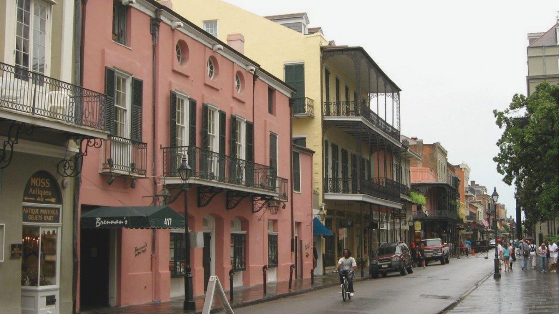 Stroll down Royal Street past colorful Creole townhouses with iconic wrought-iron balconies.