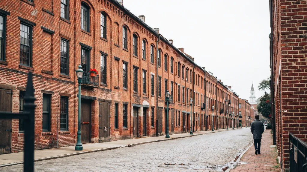 Historic warehouse buildings at Factors Walk.