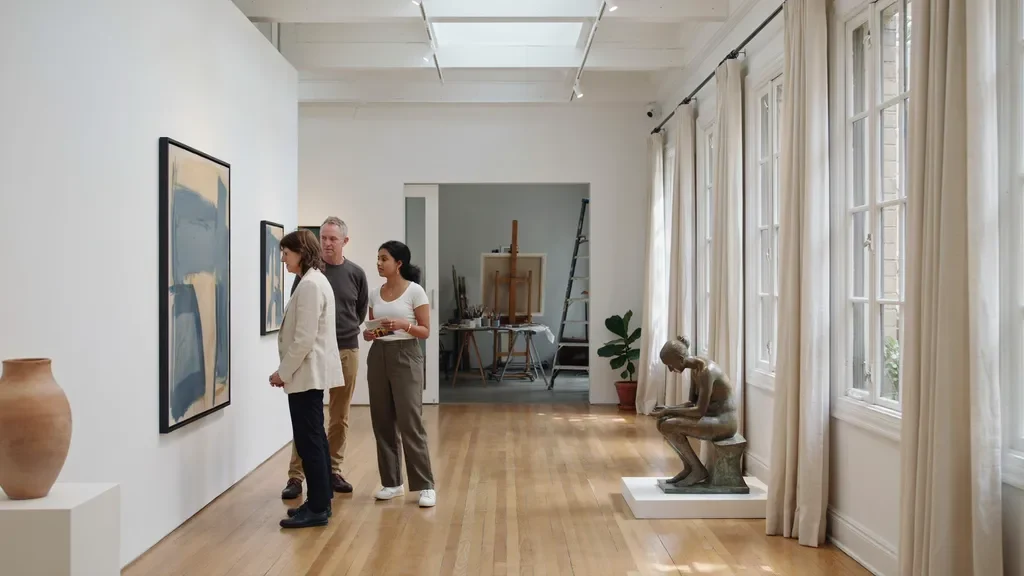 Local art gallery and artist studios in Starland District.