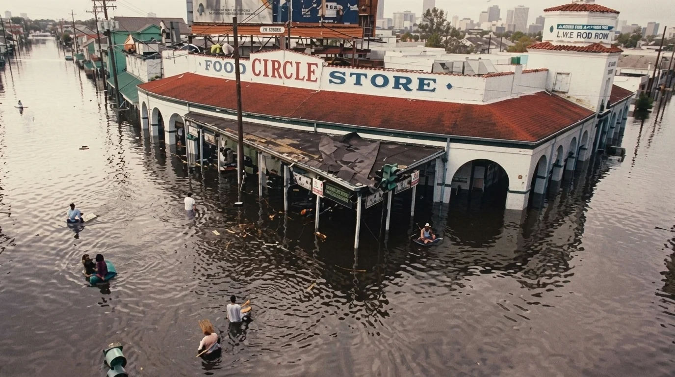 image of Hurricane Katrina in 2005.