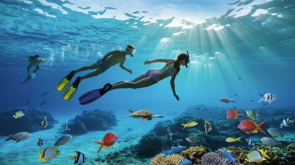 Snorkeling adventure near St. Simons Island.