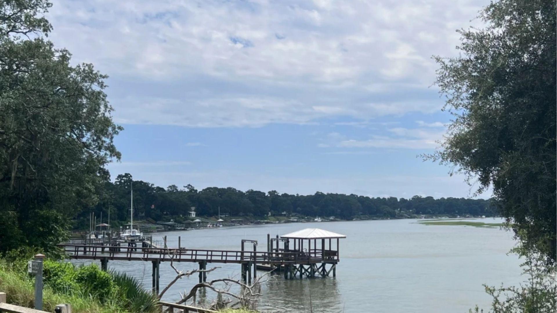 scenic view of sea side in Bluffton.
