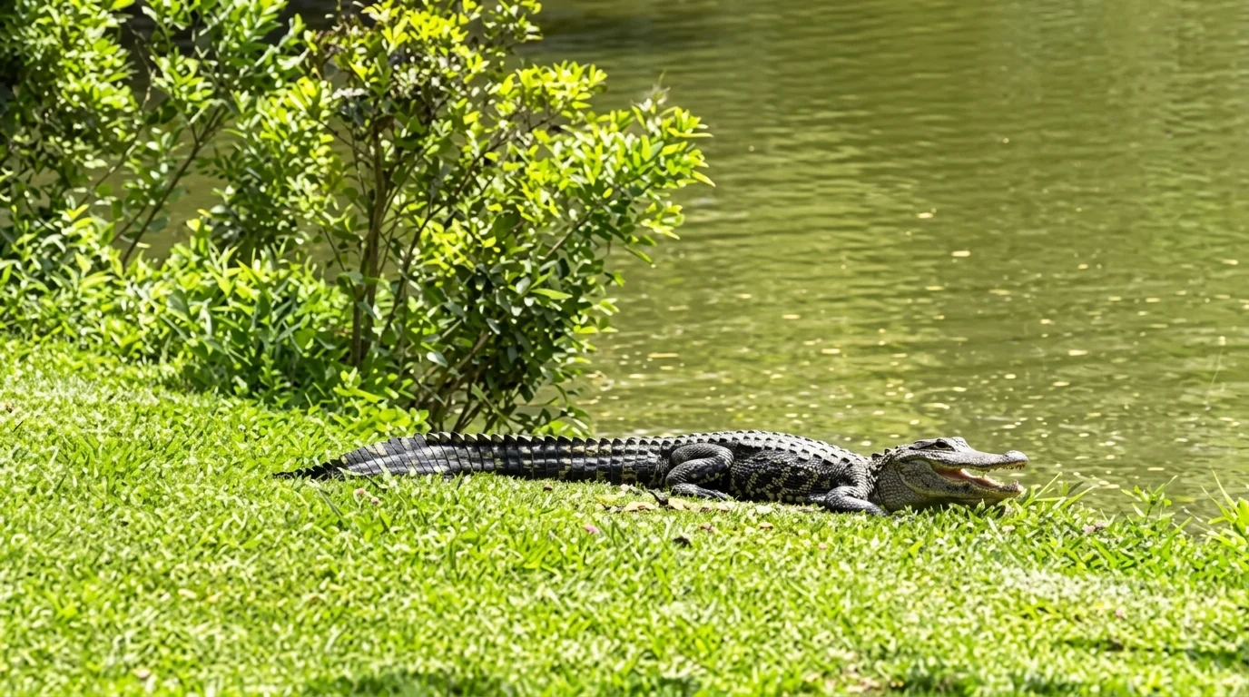 Alligator in the James Island park.