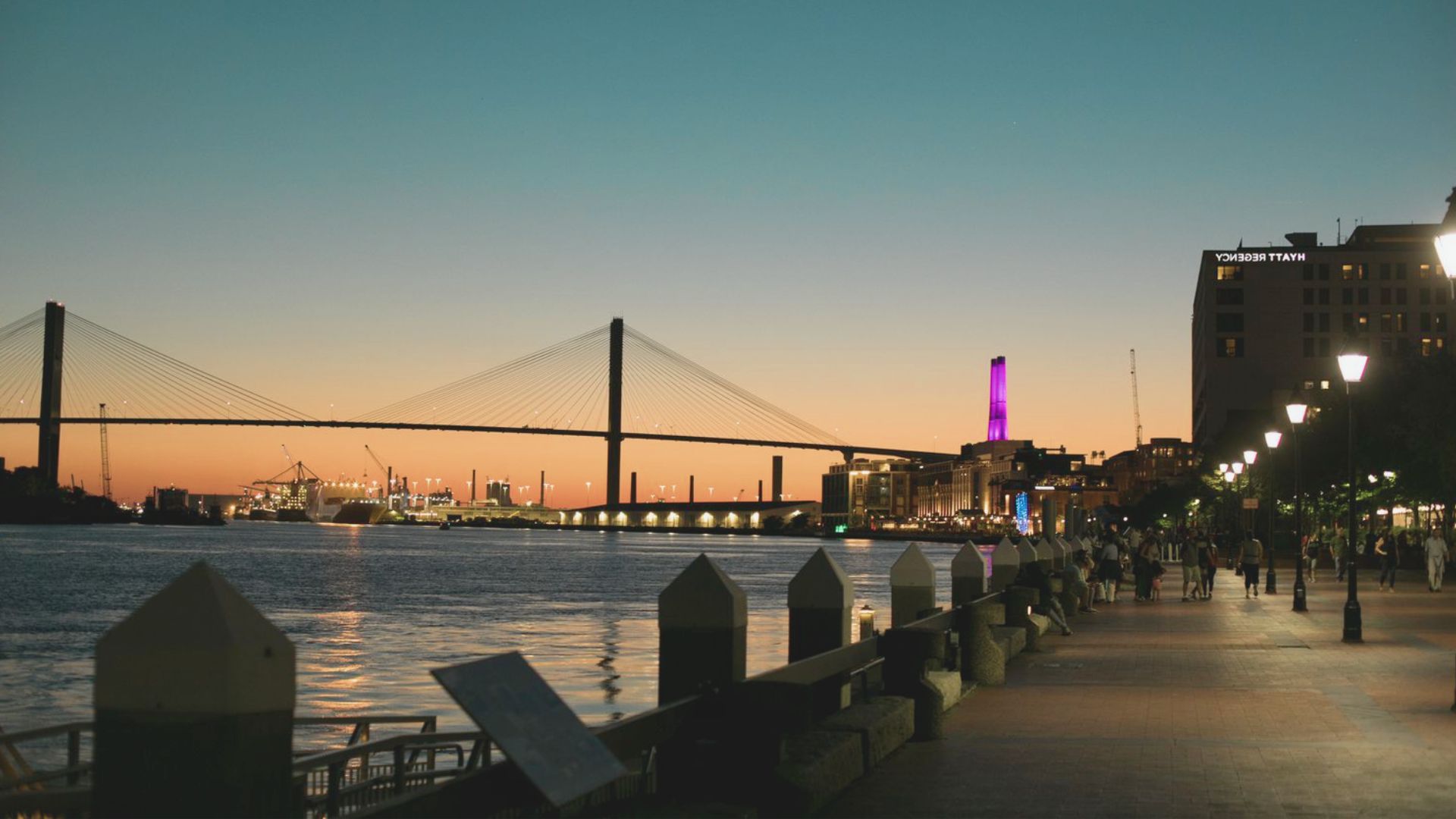 Image of Talmadge bridge.