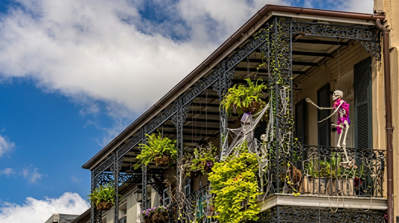 image of a haunted house in New Orleans.