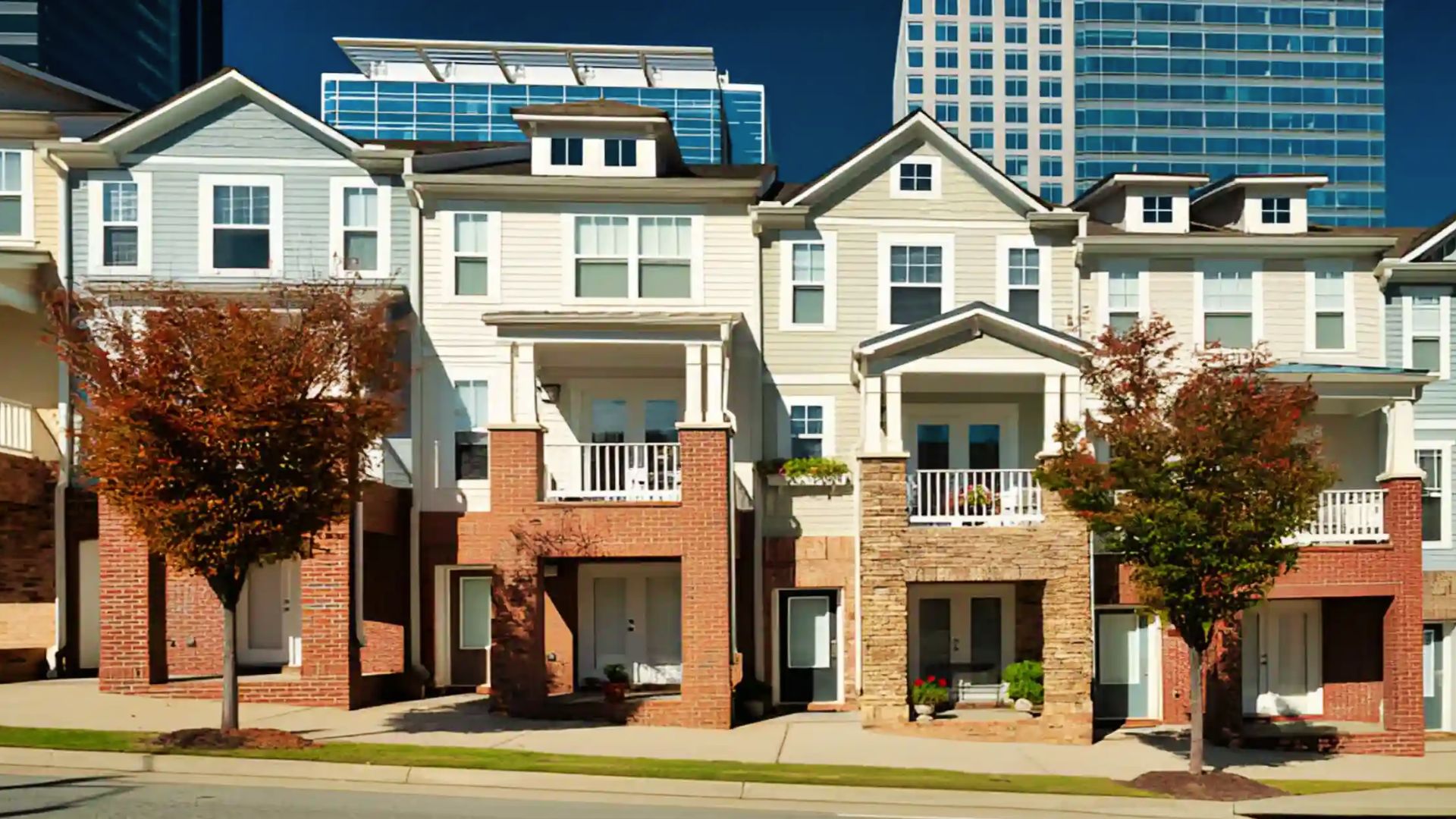 Row of Georgia rental townhouses representing tenant housing rights and protections