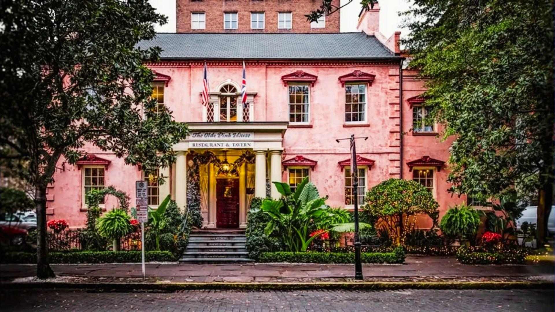 image showing historical architecture of Pink House.