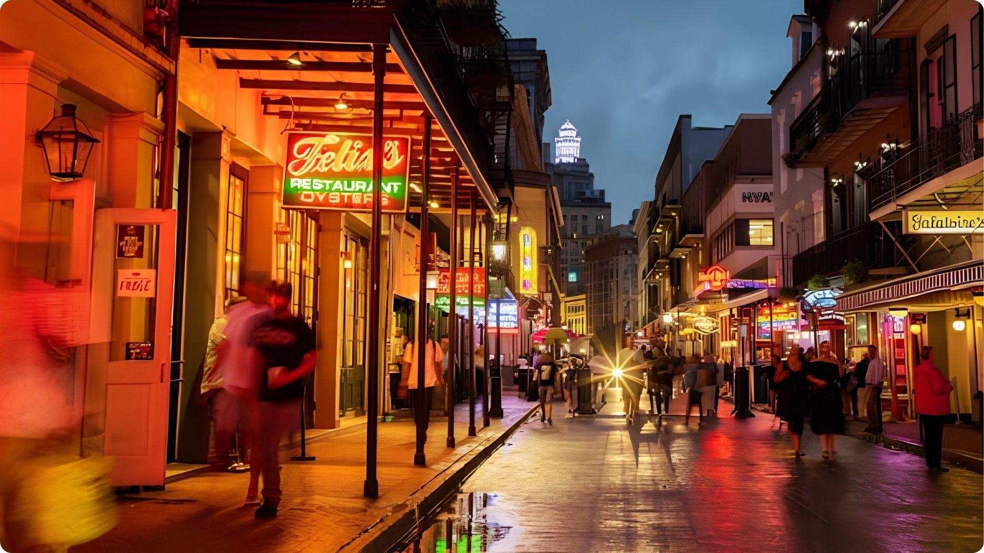 20. Experience Bourbon Street at Night