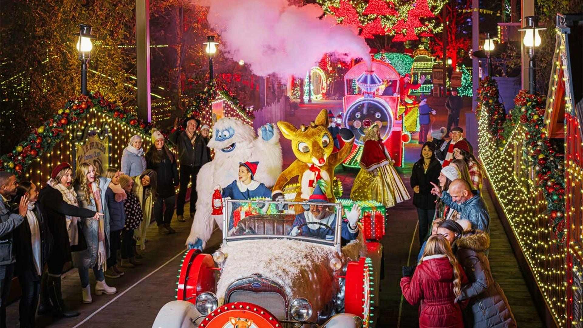 people in Savannah enjoying seasonal events in December.
