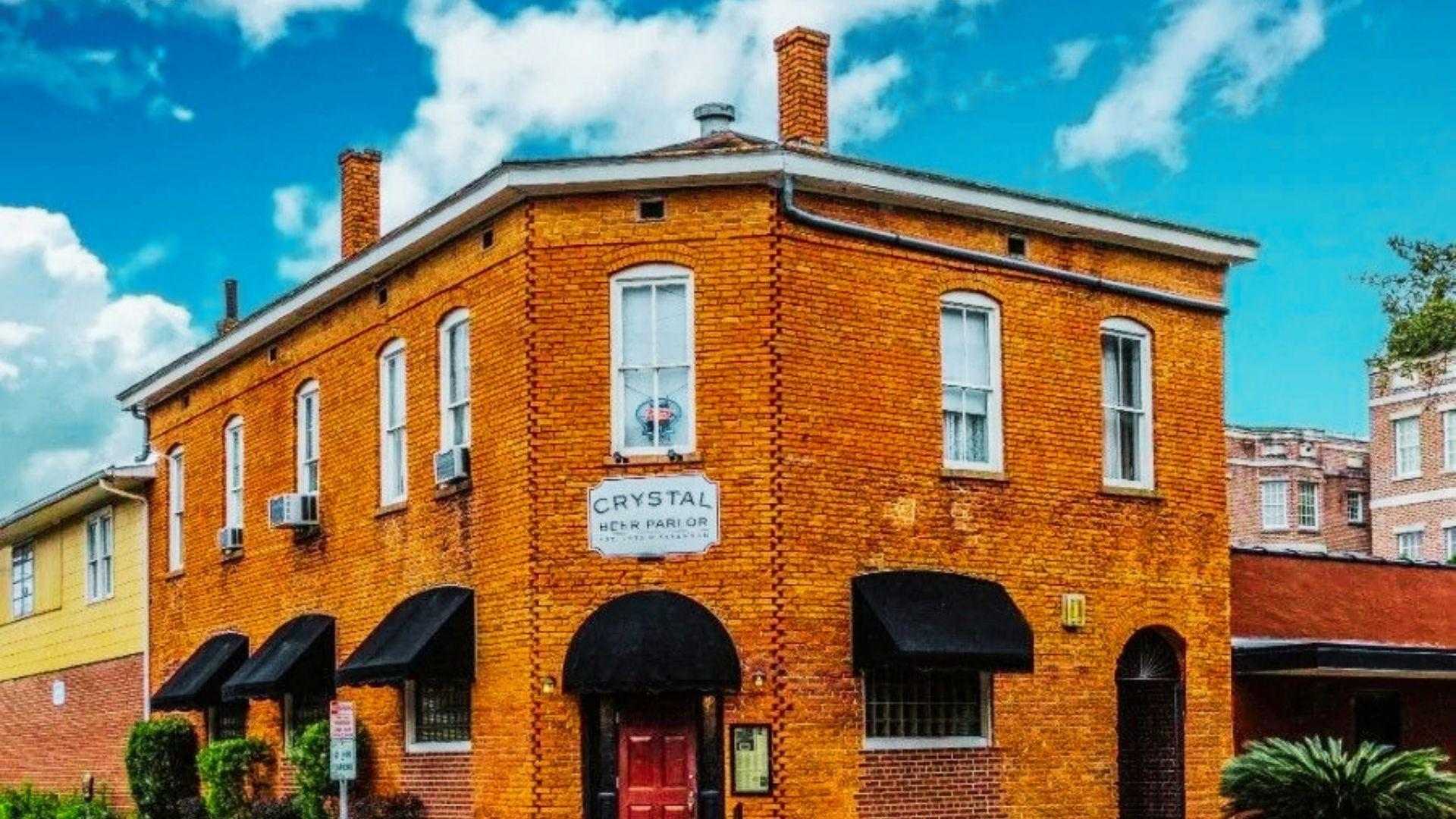 outside the Crystal Beer Parlor.