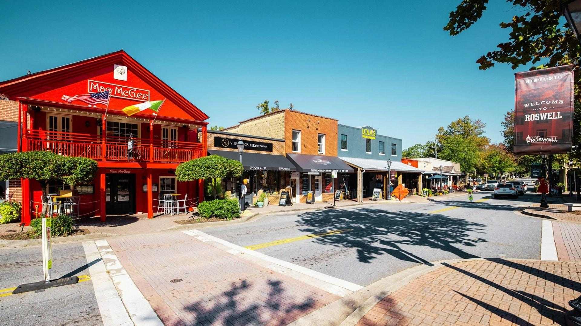 image showing the streets of Roswell.