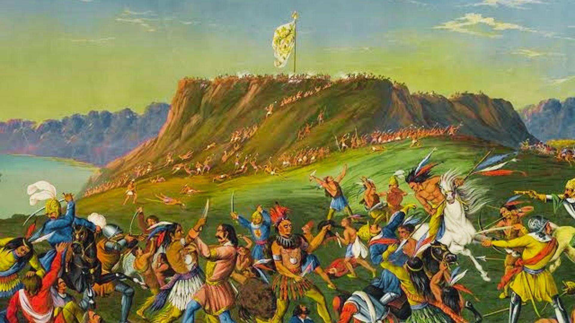 image of Fort Rosalie Massacre of 1729.