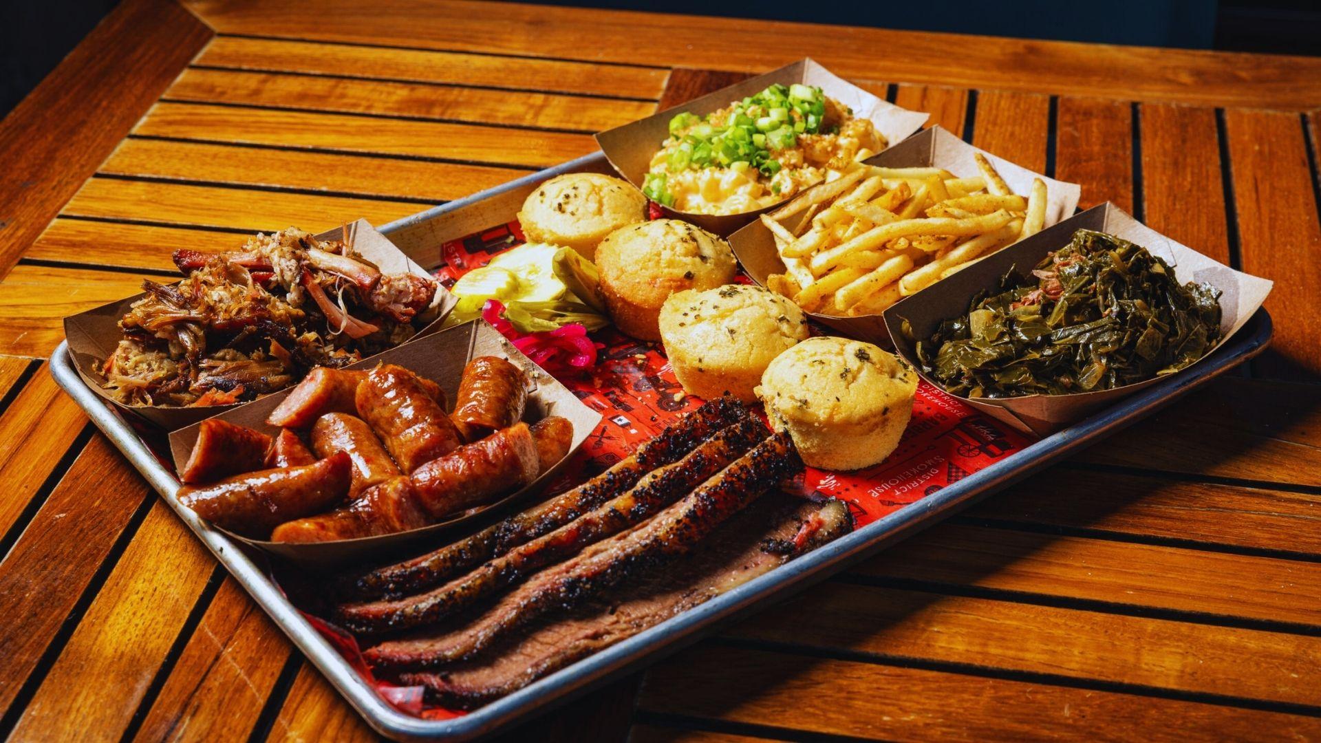 image showing some of the popular BBQ foods.