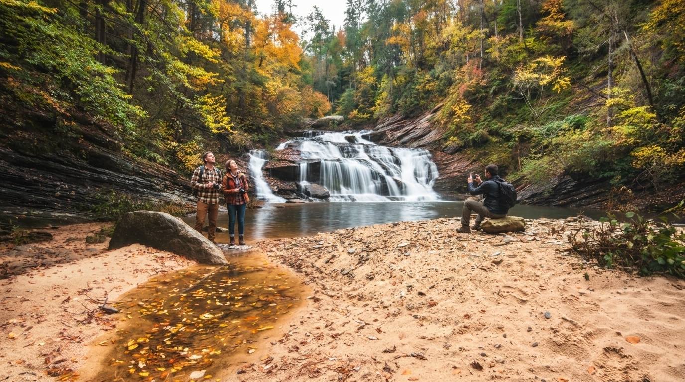Panther Creek Falls is one of the Best Waterfalls in Georgia With Hiking Trails