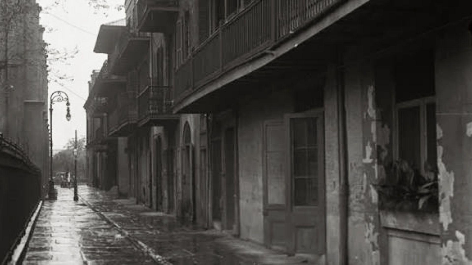 image of New Orleans streets from 1834.