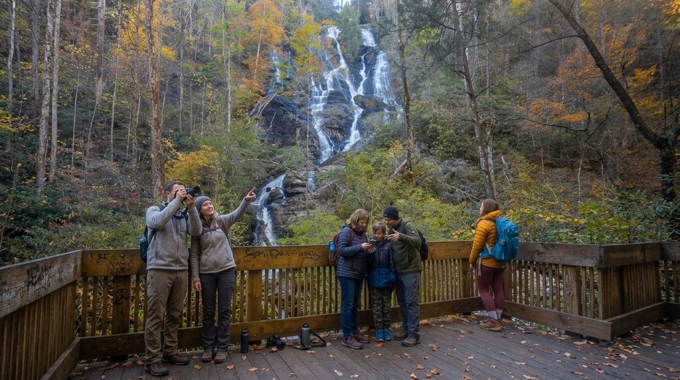 Dukes Creek Falls is one of the Best Waterfalls in Georgia With Hiking Trails