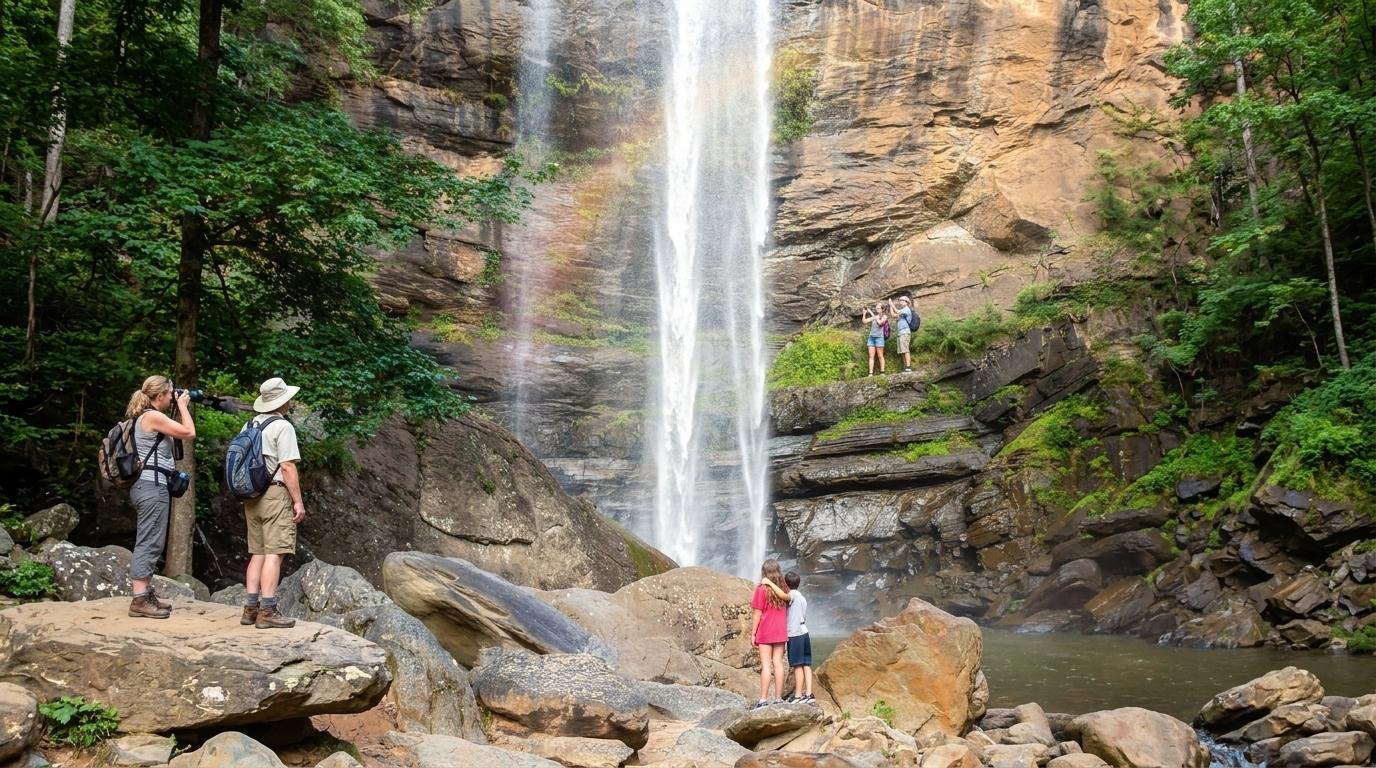 Toccoa Falls is one of the Best Waterfalls in Georgia With Hiking Trails