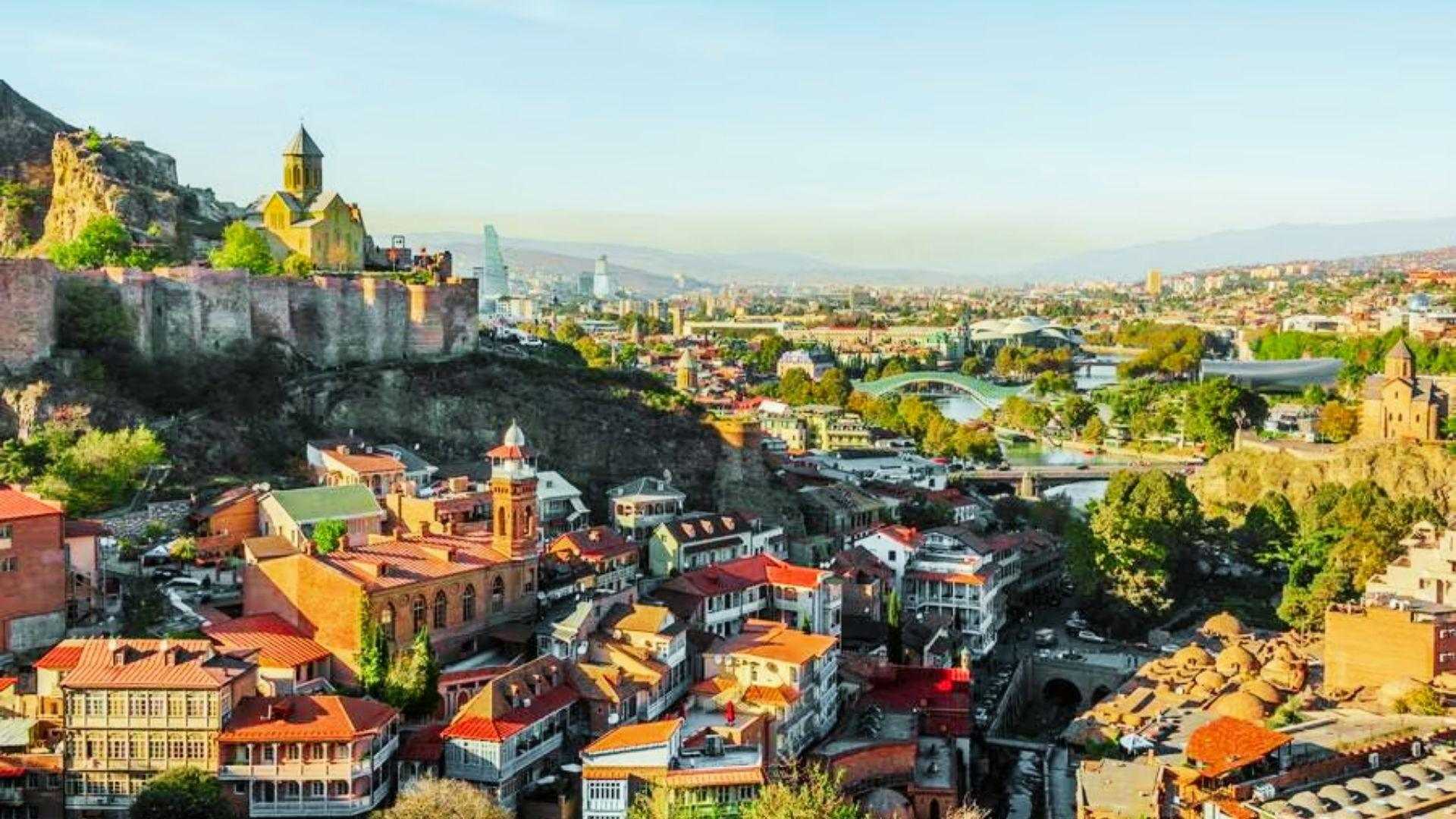 Aerial view of Georgia.
